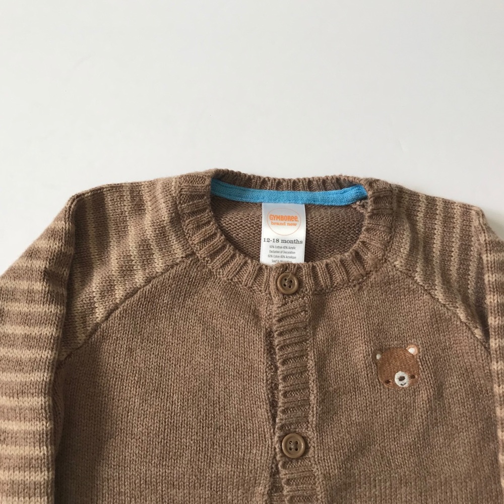 🛍Gymboree cardigan sweater baby boy size 12-18mo - Picture 2 of 3